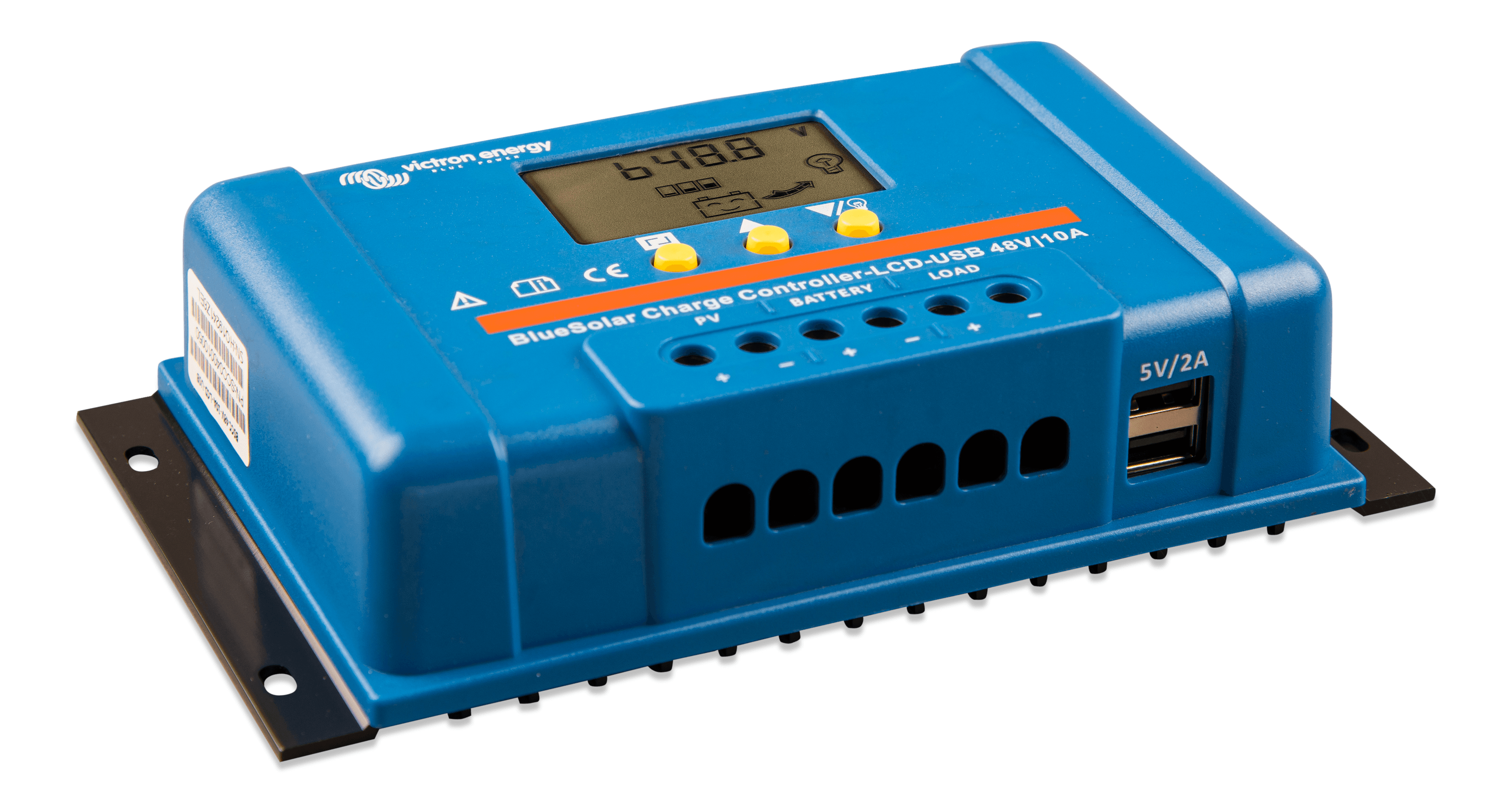 BlueSolar PWM Charge Controller LCD USB 48V-10A (right) thumbnail