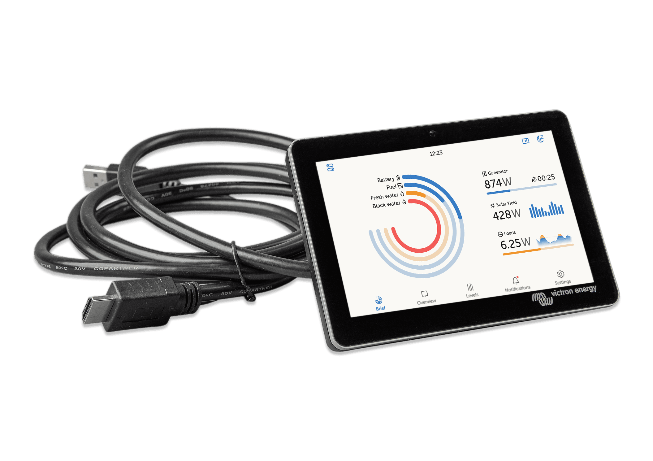 GX Touch 50 (front with cable_screen) thumbnail